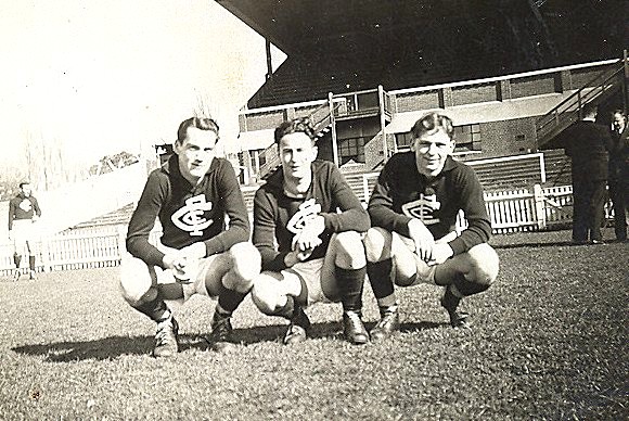 Bill Redmond, Max Howell and Alan Streeter who represent the three players promoted to the senior list in 1947.