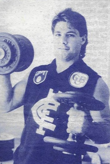 Mark Arceri in the gym.