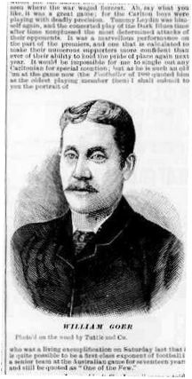 1888 William 'Billy' Goer
image and article
Trove; Punch June 21 