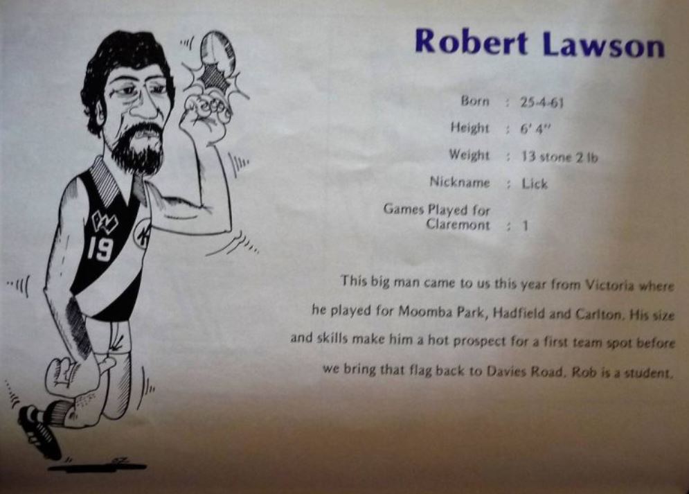 1981 - Former Blue; Claremont's Robert Lawson cartoon.