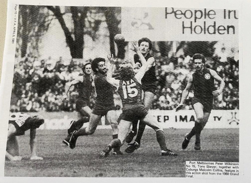 1980 VFA Grand Final - Former Blue; Coburg's Malcolm Collins.