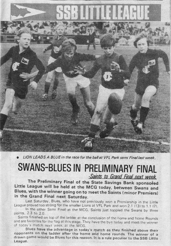 1973 - Blues Little League 1st Semi Final.