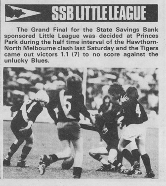 1974 - Little League GF: Blues Vs Tigers.