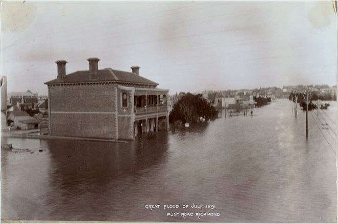 1891 Punt Road-The Great Flood July
Trove: SLV/google images