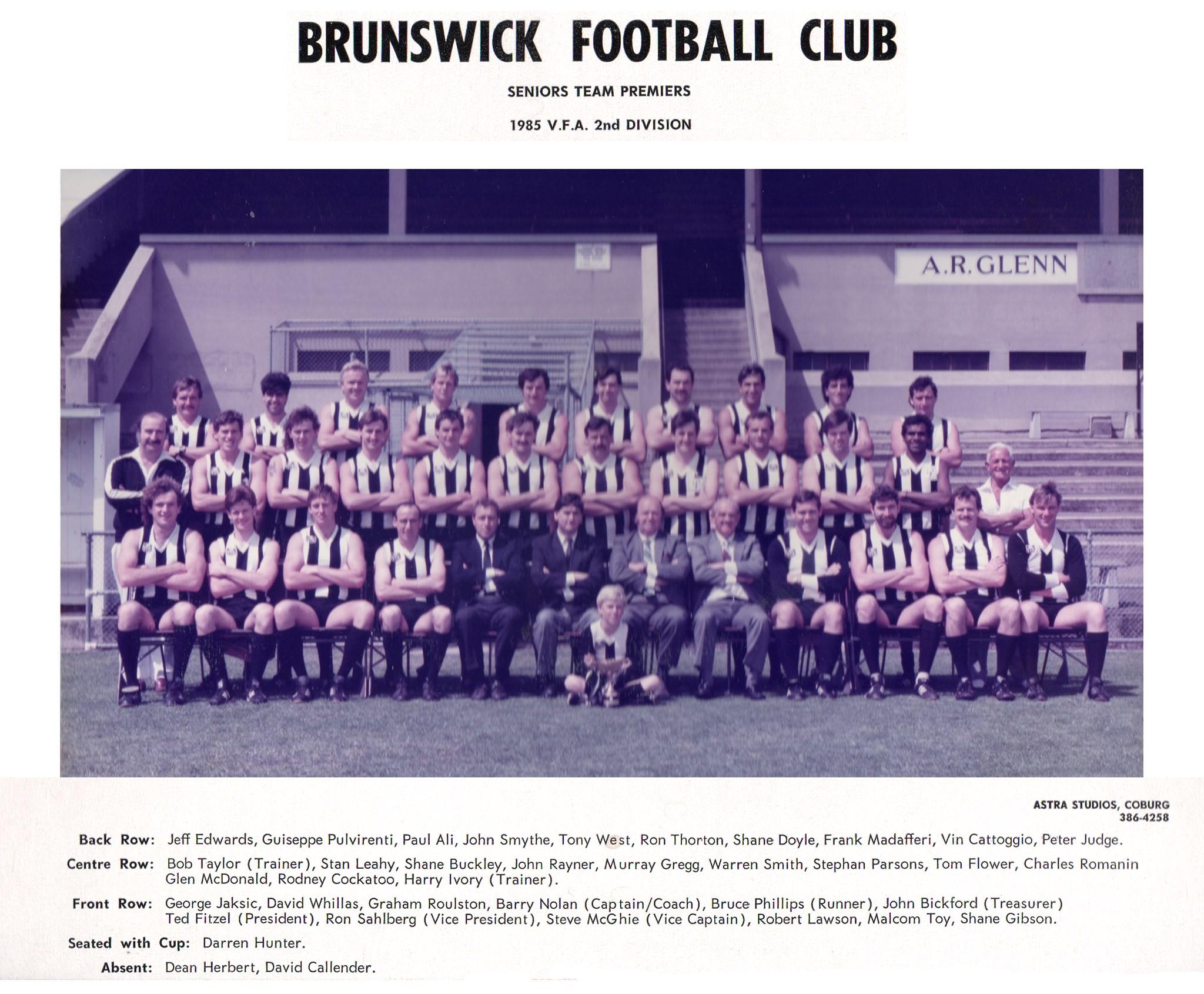 1985 VFA Team Brunswick