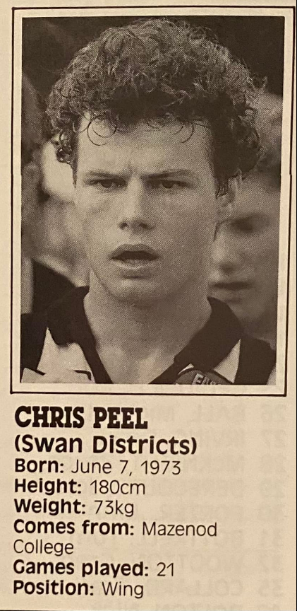 1993 - Chris Peel (1992 National Draft Pick).