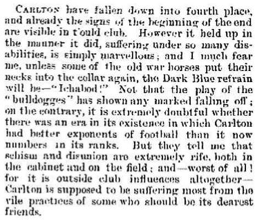 1892 Carlton troubles by "Olympus" 
Melbourne Punch Sept 22