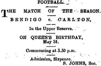 1893 v Bendigo advert
Bendigo Independent May 23 p3 