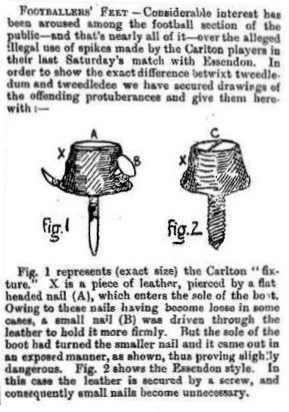 1889 Carlton vs Essendon Football Boot Stops
Trove; Melbourne Punch June 06