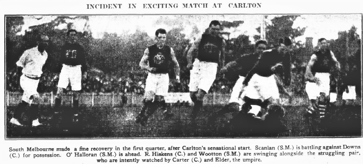 1920 Rnd 13 v South Melbourne at Princes Park
Trove; Herald sporting edition July 31 p1