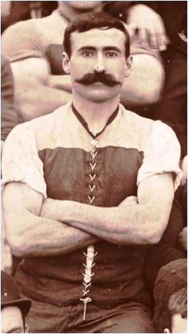 1896 Bill Casey
Detail from 1896 Carlton team photo MCG v Fitzroy
Trove/SLV Image