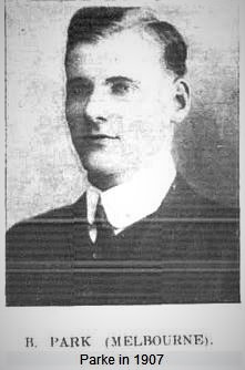 1907 Bert Parke Melbourne (Carlton 1905, 1913)
Image courtesy demonwiki