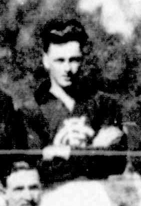 Taken from 1928 semi final team photo
https://trove.nla.gov.au/newspaper/article/141354469
Identified and matched from photo earlier in 1928
https://trove.nla.gov.au/newspaper/article/3937335
One of tallest players, face matches and bouffant hairstyle the same.