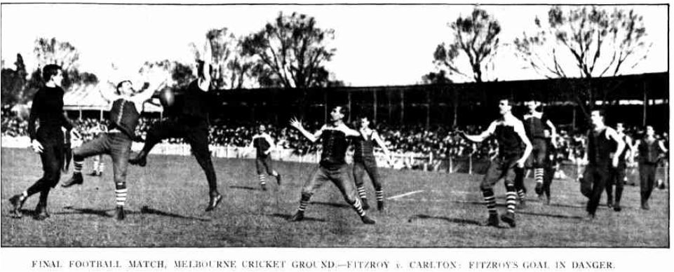 1904 GF 
 (F), Elliott, Jenkins (F), unknown, H. McShane, unknown, Marchbank, J. McShane, J. Sharp (F).
Trove; Kalgoorlie Western Argus
October 11 