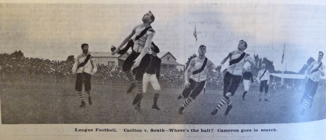 1907 Rnd 5 v South Melbourne at Princes Park
SLV: Illustrated Sporting and Dramatic News
June 07