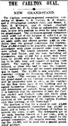 1909 Gardiner Stand
Argus March 12 p6