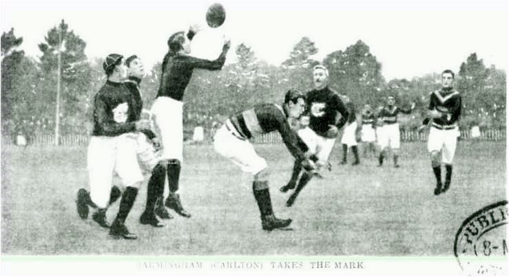 1909 Rnd 1 vs University
Trove; Weekly Times May 08 