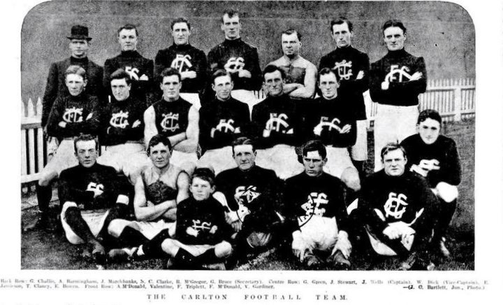 1912 Rnd 2 CFC Team v Fitzroy Brunswick Street
Trove; Leader May 11 p27