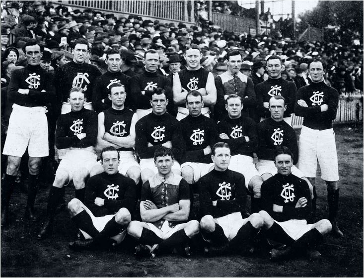 1913 Rnd 4 v Collingwood May 17 Victoria Park
Image; Carlton FC web site