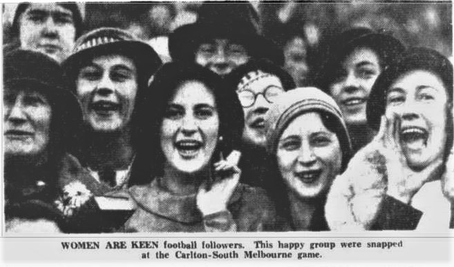 1933 Rnd 1 v South Melbourne crowd Princes Park
Trove; Sporting Globe May 03 p13 