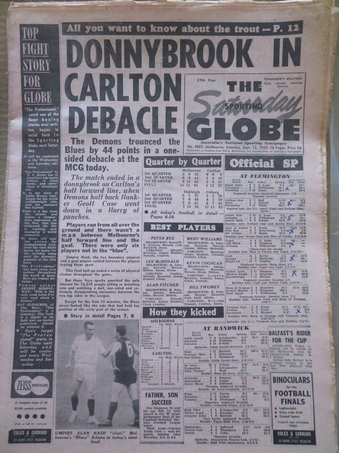 1959 2nd Semi - Carlton donnybrook.