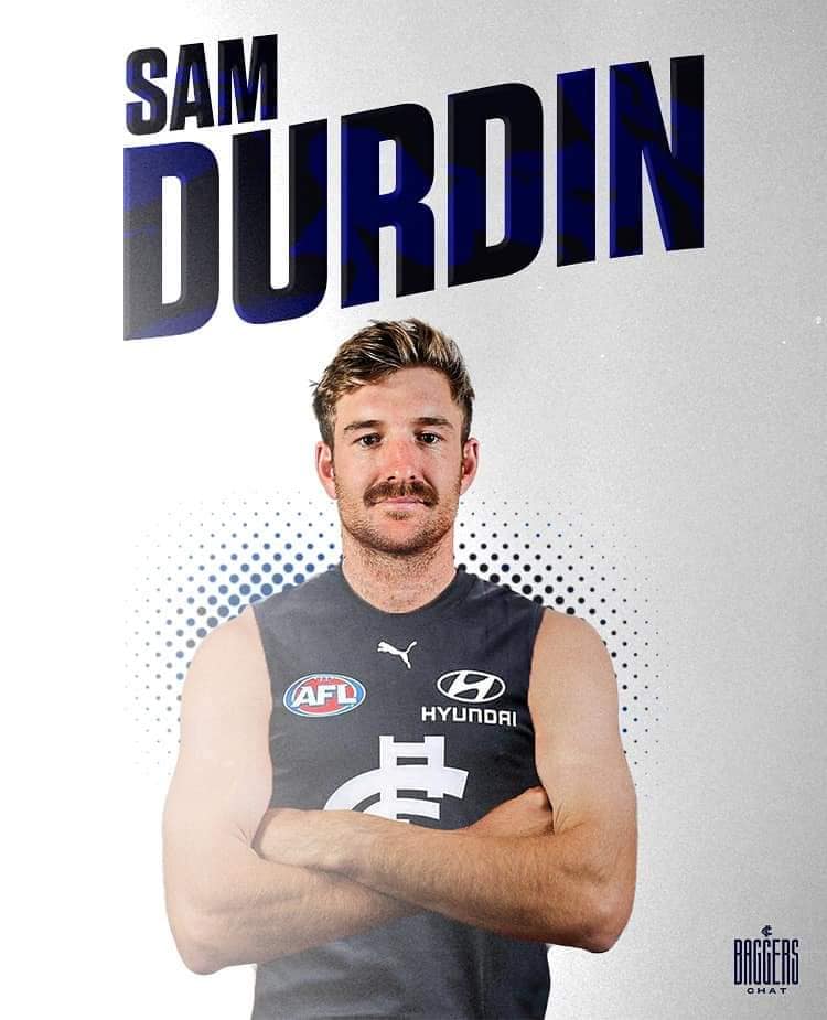 2022 - New Draftee Sam Durdin.