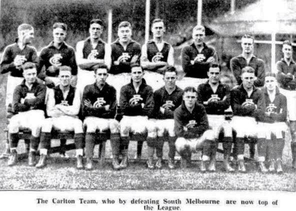 1932 Rnd 13 Carlton team vs South Melbourne
Table Talk August 04 p6