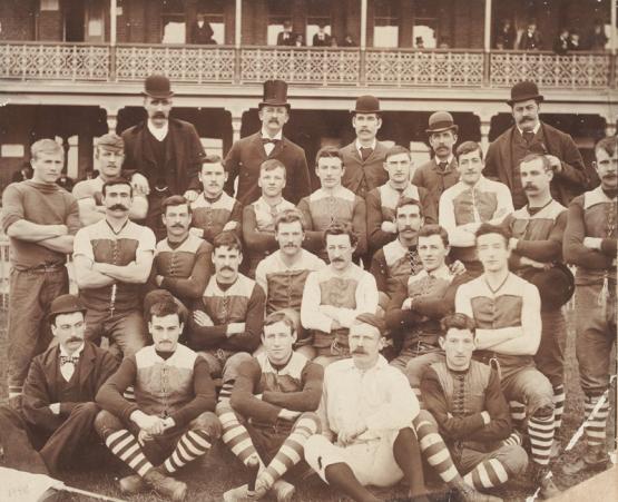 1896 Carlton team
Possibly July 04 v Fitzroy MCG
Photo by John Beamont,
State Library of Victoria